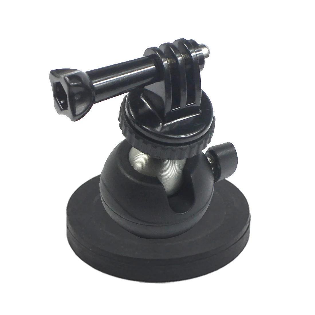 Magnet Car Suction Cup Base Dia 66mm/43mm with 1/4" Screw Mount 360 Swivel Ball Head Smartphone Clipper for Gopro Action Camera
