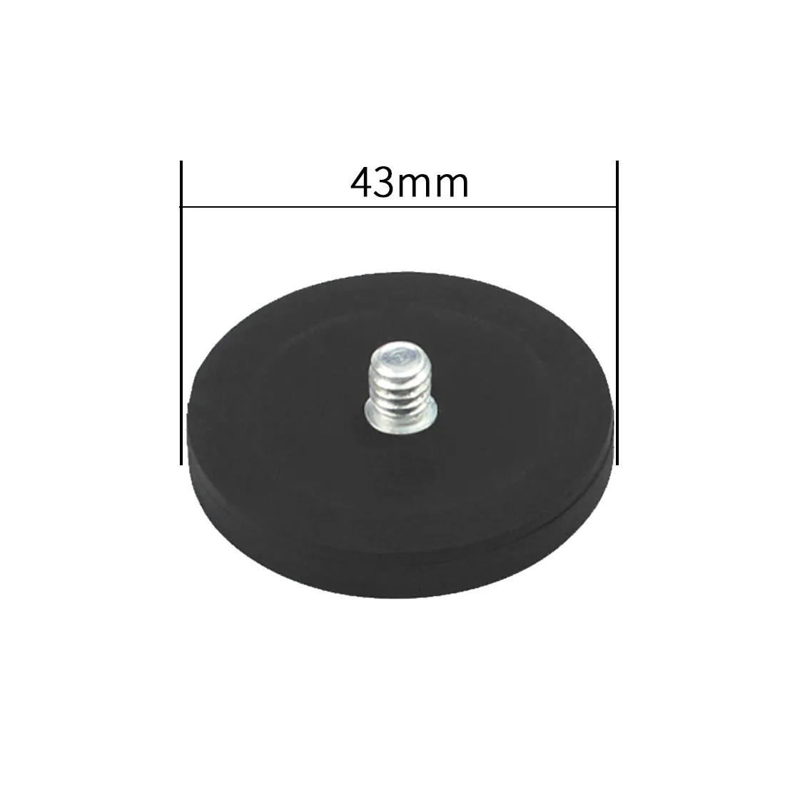 Magnet Car Suction Cup Base Dia 66mm/43mm with 1/4" Screw Mount 360 Swivel Ball Head Smartphone Clipper for Gopro Action Camera