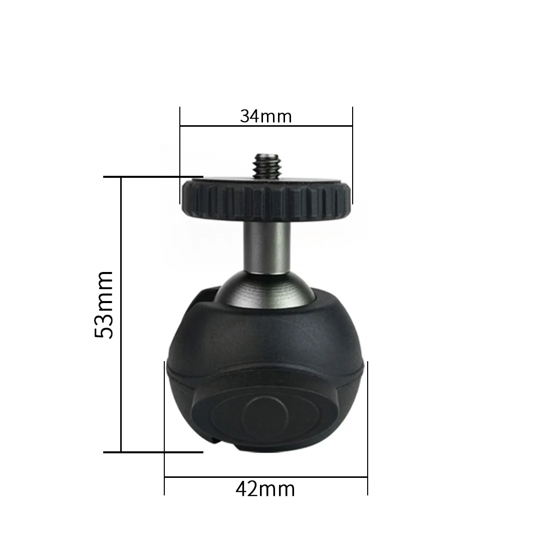 Magnet Car Suction Cup Base Dia 66mm/43mm with 1/4" Screw Mount 360 Swivel Ball Head Smartphone Clipper for Gopro Action Camera