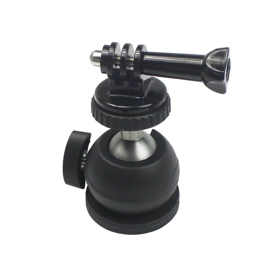 Magnet Car Suction Cup Base Dia 66mm/43mm with 1/4" Screw Mount 360 Swivel Ball Head Smartphone Clipper for Gopro Action Camera