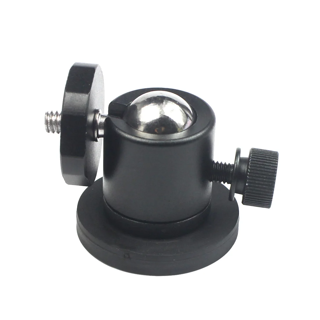 Magnet Car Suction Cup Base Dia 66mm/43mm with 1/4" Screw Mount 360 Swivel Ball Head Smartphone Clipper for Gopro Action Camera