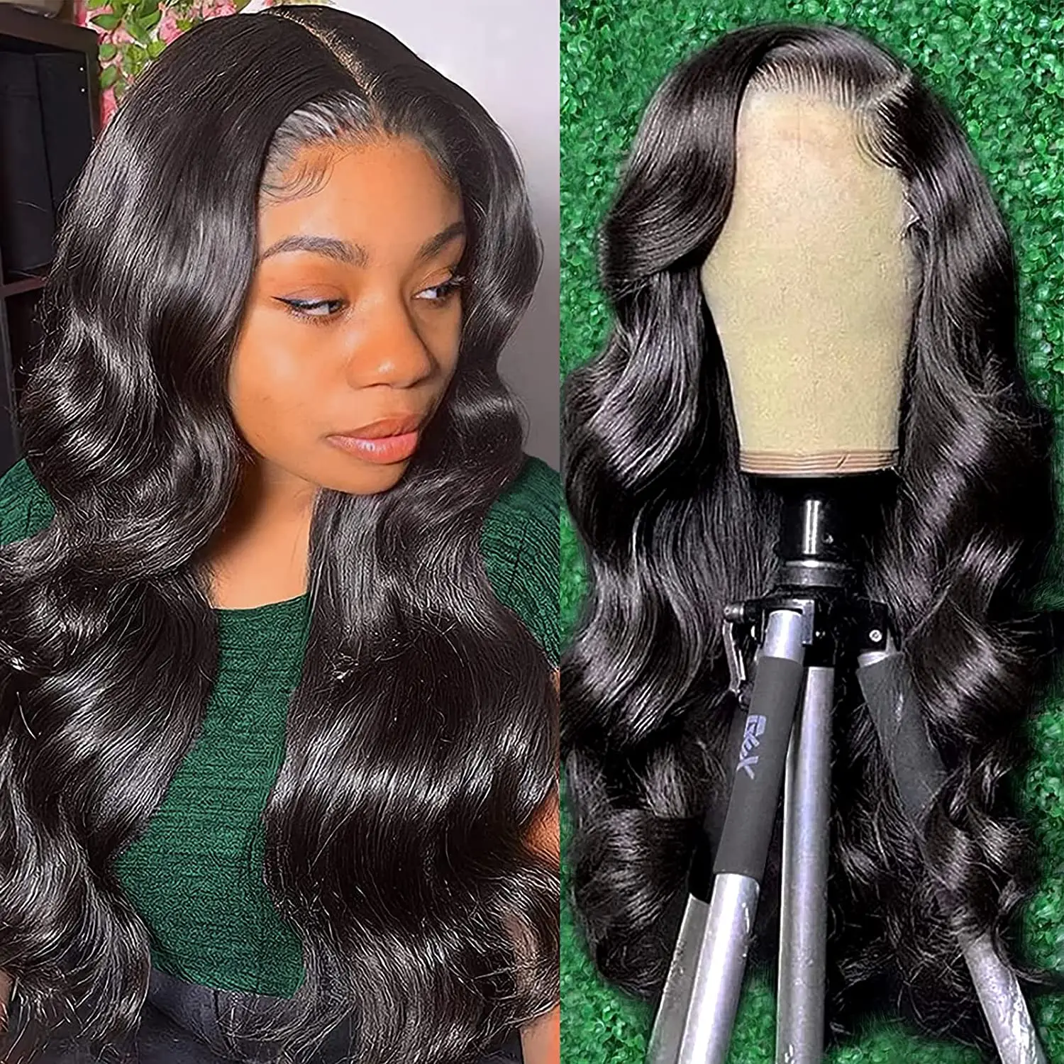 13X4 Lace Frontal Human Hair Wigs For Women 28 Inch Brazilian Body Wave Lace Front Wig Pre-plucked Hairline with Baby Hair Wigs
