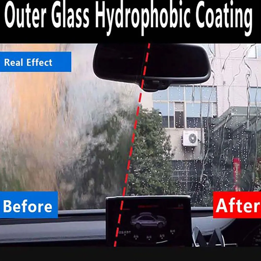 Anti-Rain for Cars Glass Water Repellent Spray Long Lasting Ceramic Windshield Nano Hydrophobic Protection Coating HGKJ S2