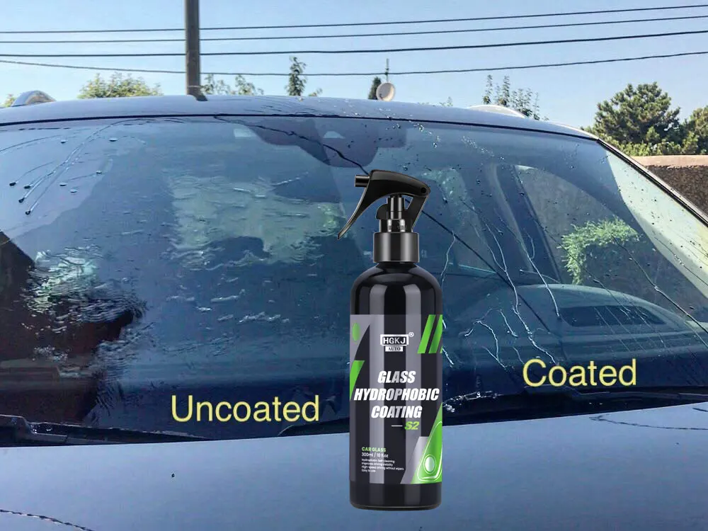 Anti-Rain for Cars Glass Water Repellent Spray Long Lasting Ceramic Windshield Nano Hydrophobic Protection Coating HGKJ S2
