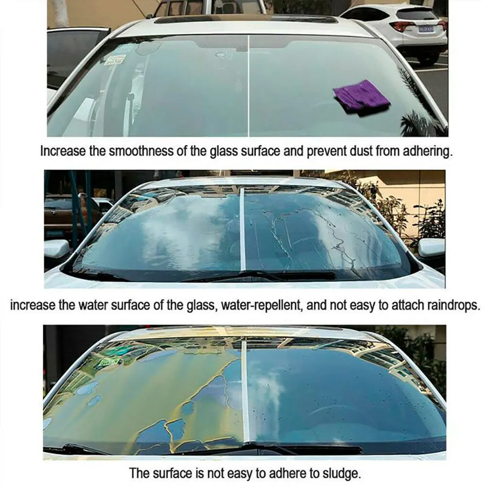 Anti-Rain for Cars Glass Water Repellent Spray Long Lasting Ceramic Windshield Nano Hydrophobic Protection Coating HGKJ S2