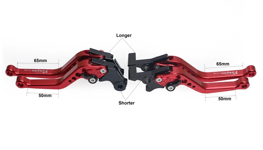 Fireyouracing Drum Brake Cable Clutch Line Master Cylinder Brake Lever Set Universal Red Green Blue for Yamaha Suzuki 22mm