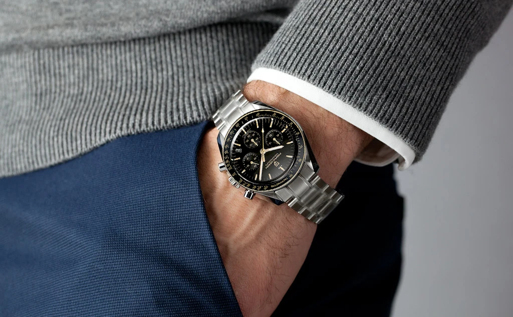 PAGANI DESIGN 2026 New AK Project Men's Watches Luxury Quartz Wrist Watch For Men AR Sapphire Speed Chronograph Automatic Date