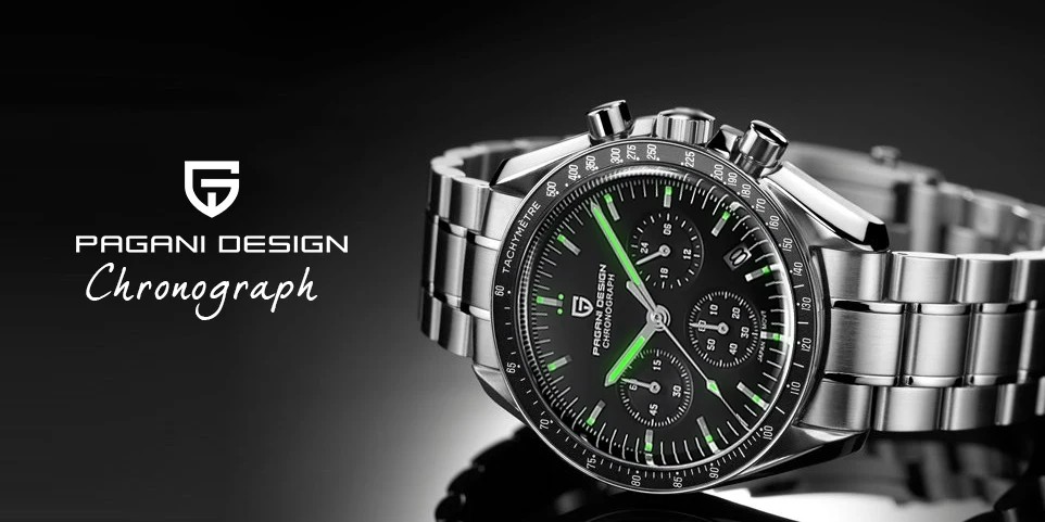 PAGANI DESIGN 2026 New AK Project Men's Watches Luxury Quartz Wrist Watch For Men AR Sapphire Speed Chronograph Automatic Date