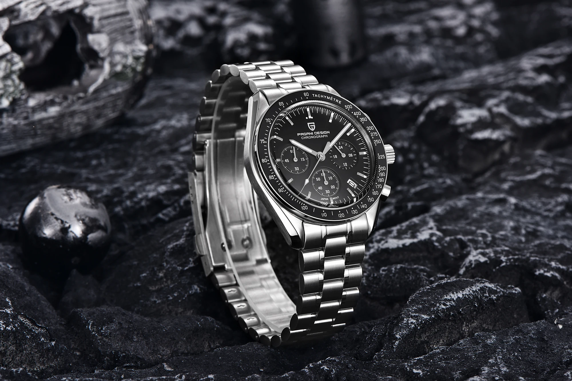 PAGANI DESIGN 2026 New AK Project Men's Watches Luxury Quartz Wrist Watch For Men AR Sapphire Speed Chronograph Automatic Date
