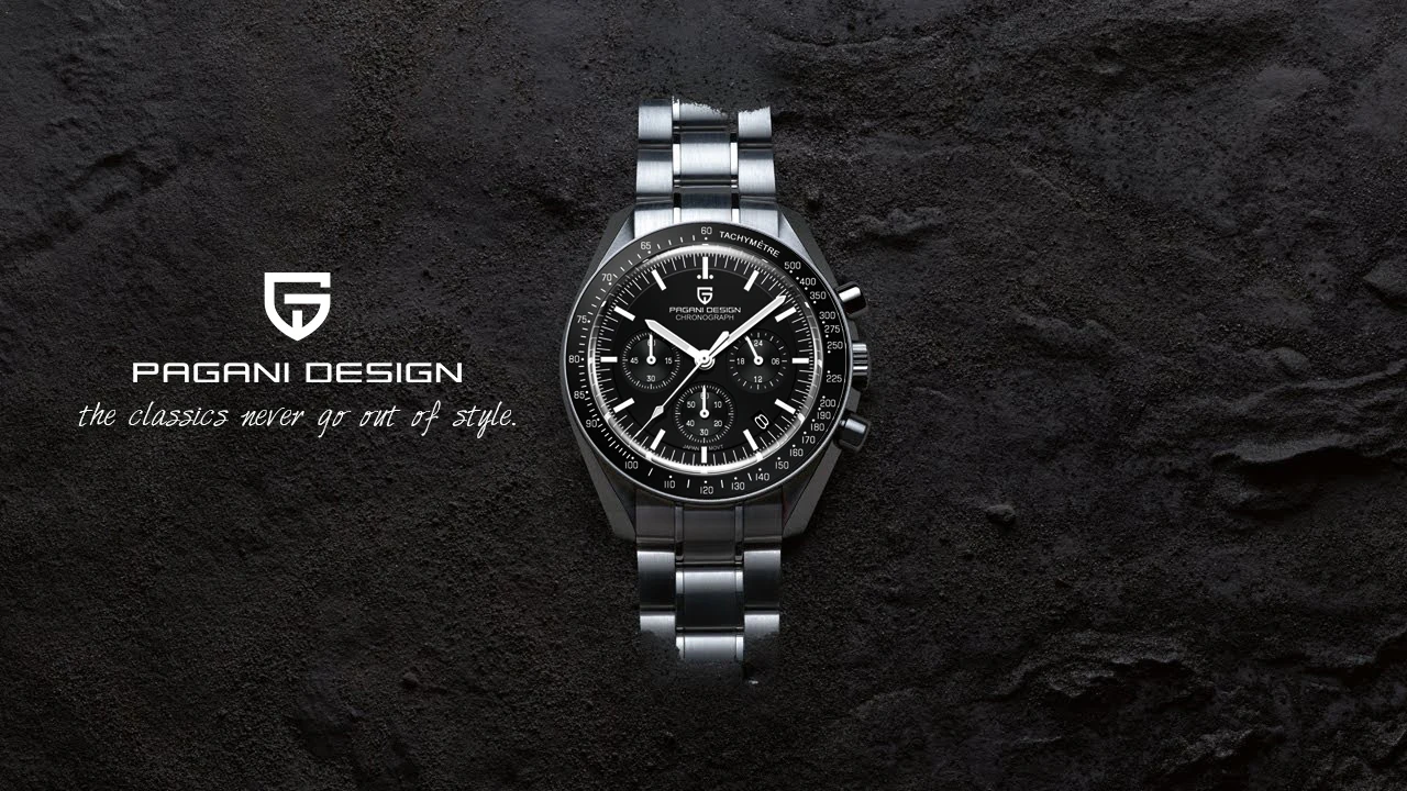 PAGANI DESIGN 2026 New AK Project Men's Watches Luxury Quartz Wrist Watch For Men AR Sapphire Speed Chronograph Automatic Date