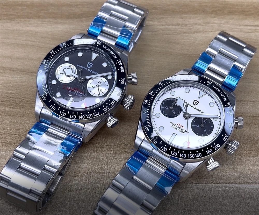 PAGANI DESIGN Men's Watch Panda Chronograph Luxury Quartz Wrist Watches Japanese Movement Sapphire Mirror 10Bar Waterproof Clock