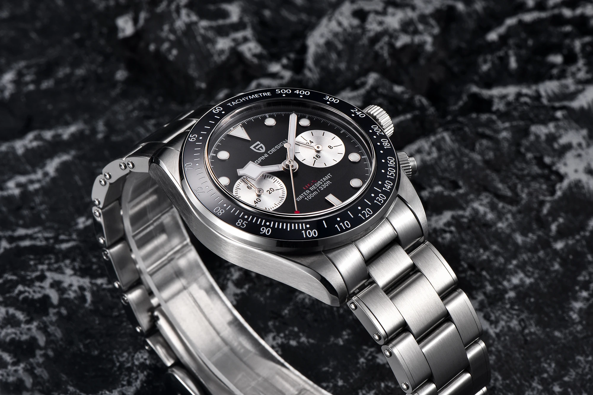 PAGANI DESIGN Men's Watch Panda Chronograph Luxury Quartz Wrist Watches Japanese Movement Sapphire Mirror 10Bar Waterproof Clock