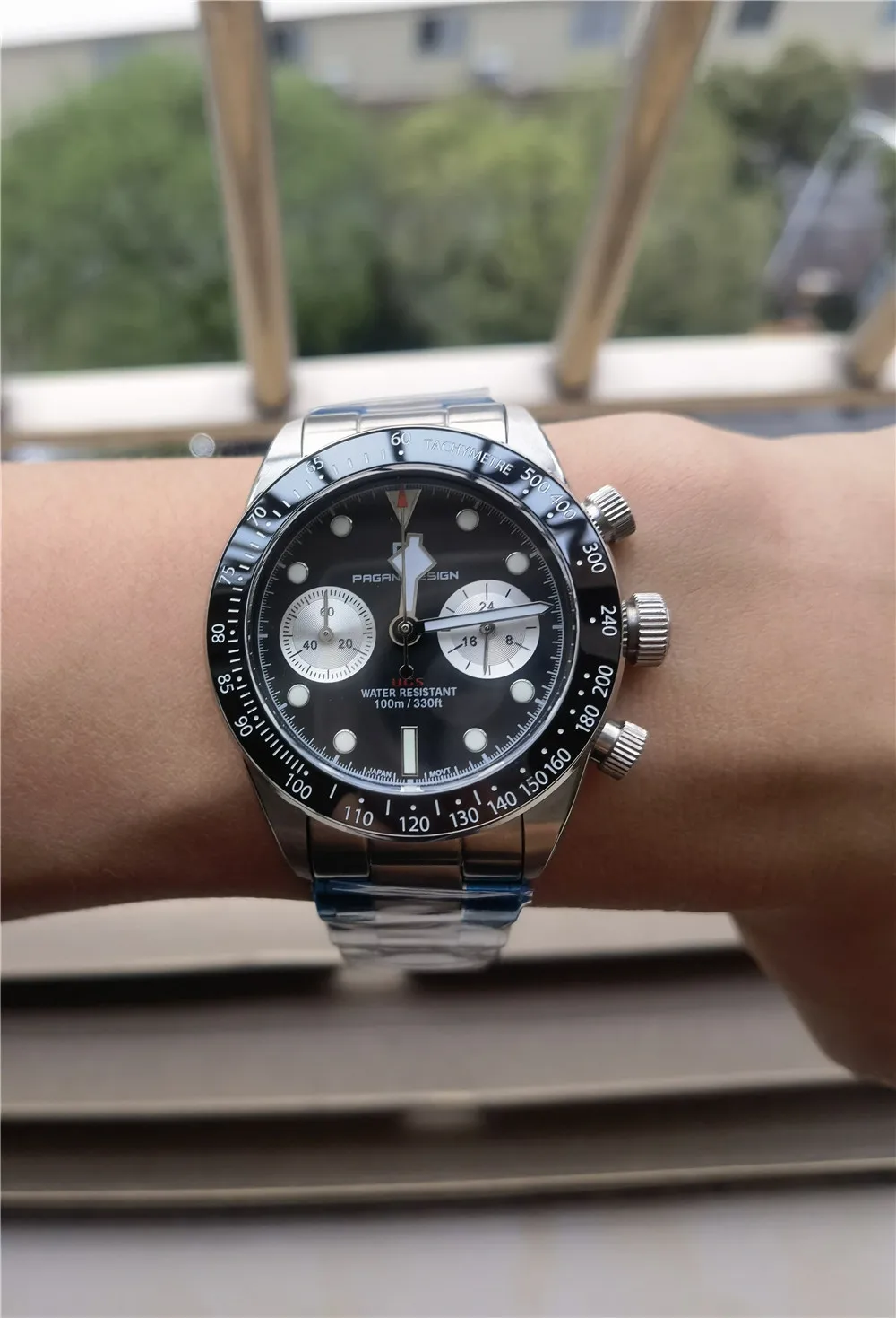 PAGANI DESIGN Men's Watch Panda Chronograph Luxury Quartz Wrist Watches Japanese Movement Sapphire Mirror 10Bar Waterproof Clock