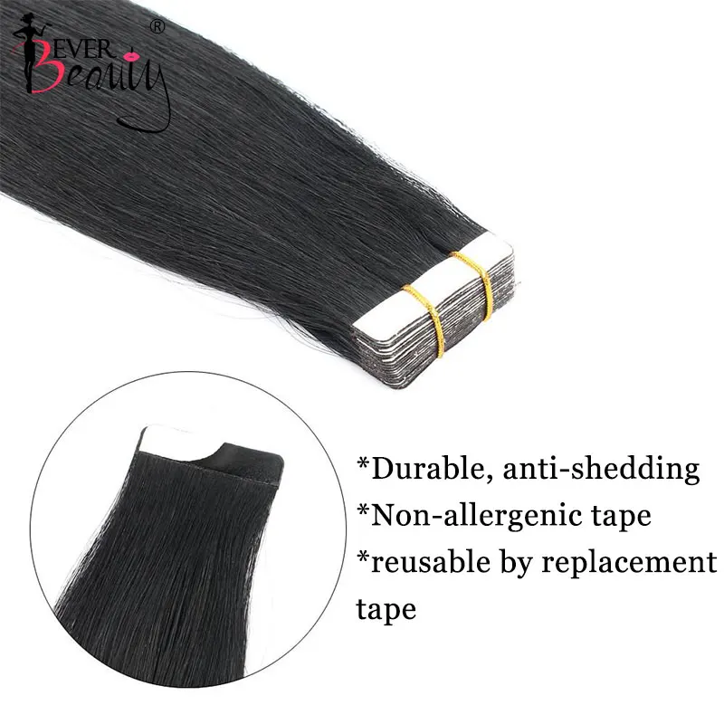 Straight Tape In Hair Extensions Human Hair Skin Weft Extension Invisible Tape Ins Brazilian Tapes In Extensions Virgin Hair For