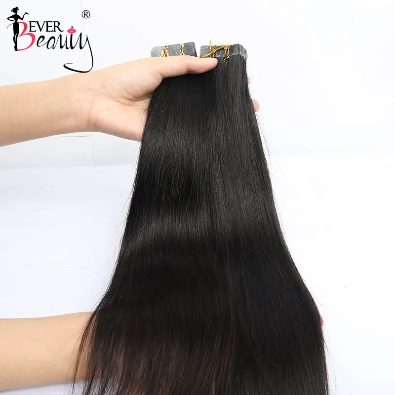 Straight Tape In Hair Extensions Human Hair Skin Weft Extension Invisible Tape Ins Brazilian Tapes In Extensions Virgin Hair For