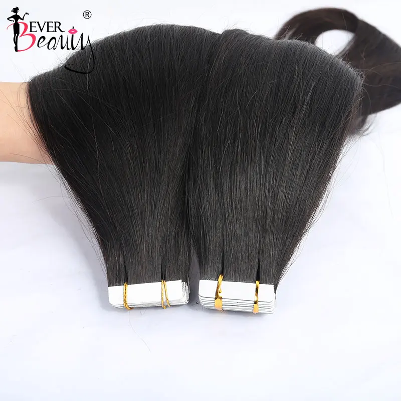 Straight Tape In Hair Extensions Human Hair Skin Weft Extension Invisible Tape Ins Brazilian Tapes In Extensions Virgin Hair For