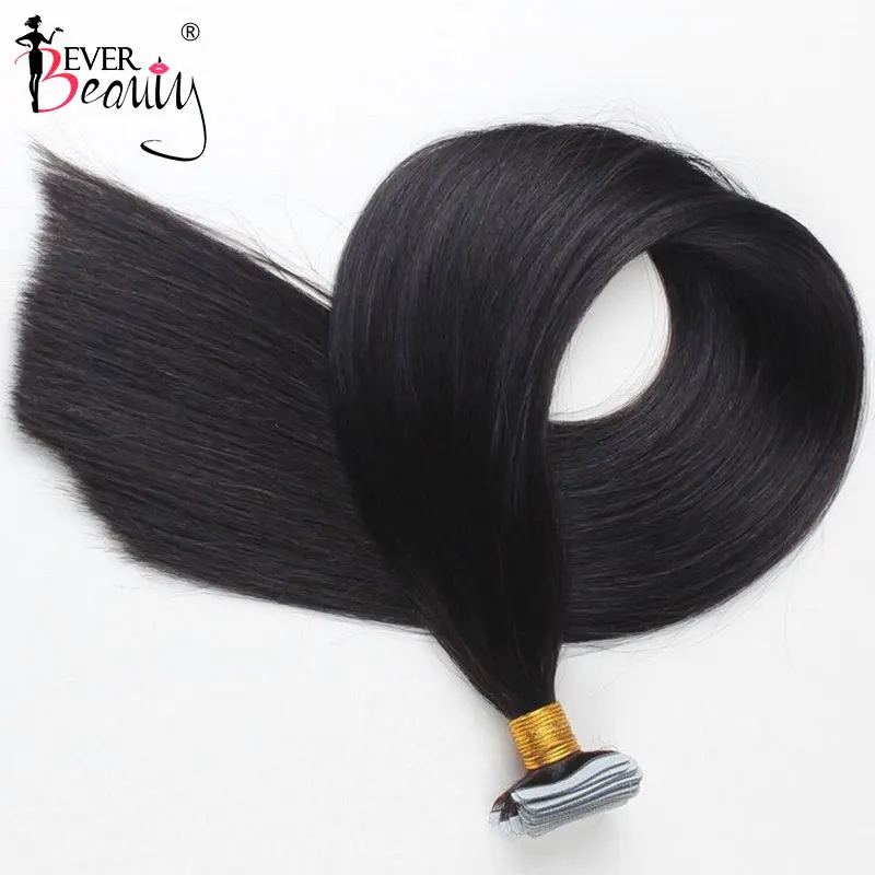 Straight Tape In Hair Extensions Human Hair Skin Weft Extension Invisible Tape Ins Brazilian Tapes In Extensions Virgin Hair For