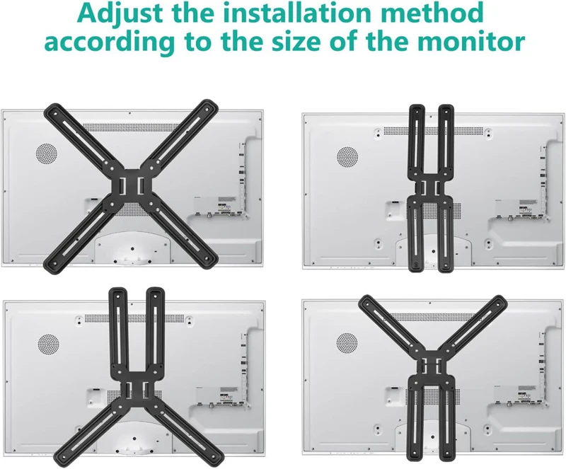 D-MOUNT AD500 Non-VESA Display Adaptor for 17'-27' No Hole Monitor Holder Mount VESA 100X100