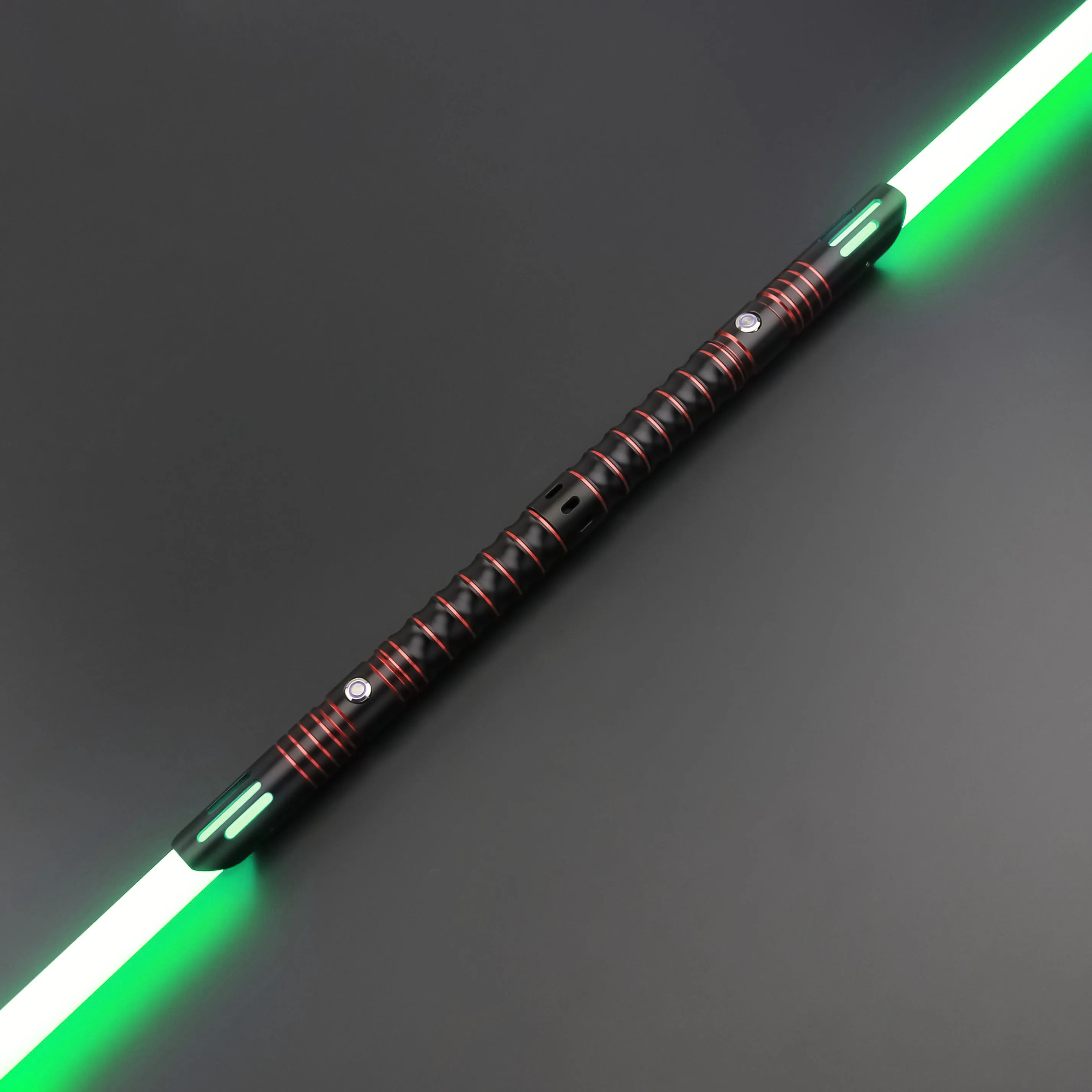 TXQSABER Smooth Swing Heavy Dueling Lightsaber 12 Colors Changing Soundfonts 1 inch Metal Handle Blaster Pixel Sword Toys