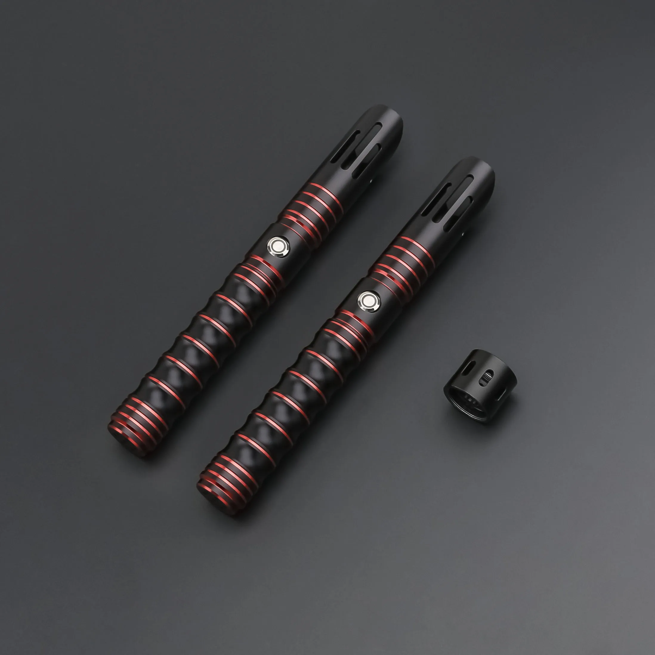 TXQSABER Smooth Swing Heavy Dueling Lightsaber 12 Colors Changing Soundfonts 1 inch Metal Handle Blaster Pixel Sword Toys