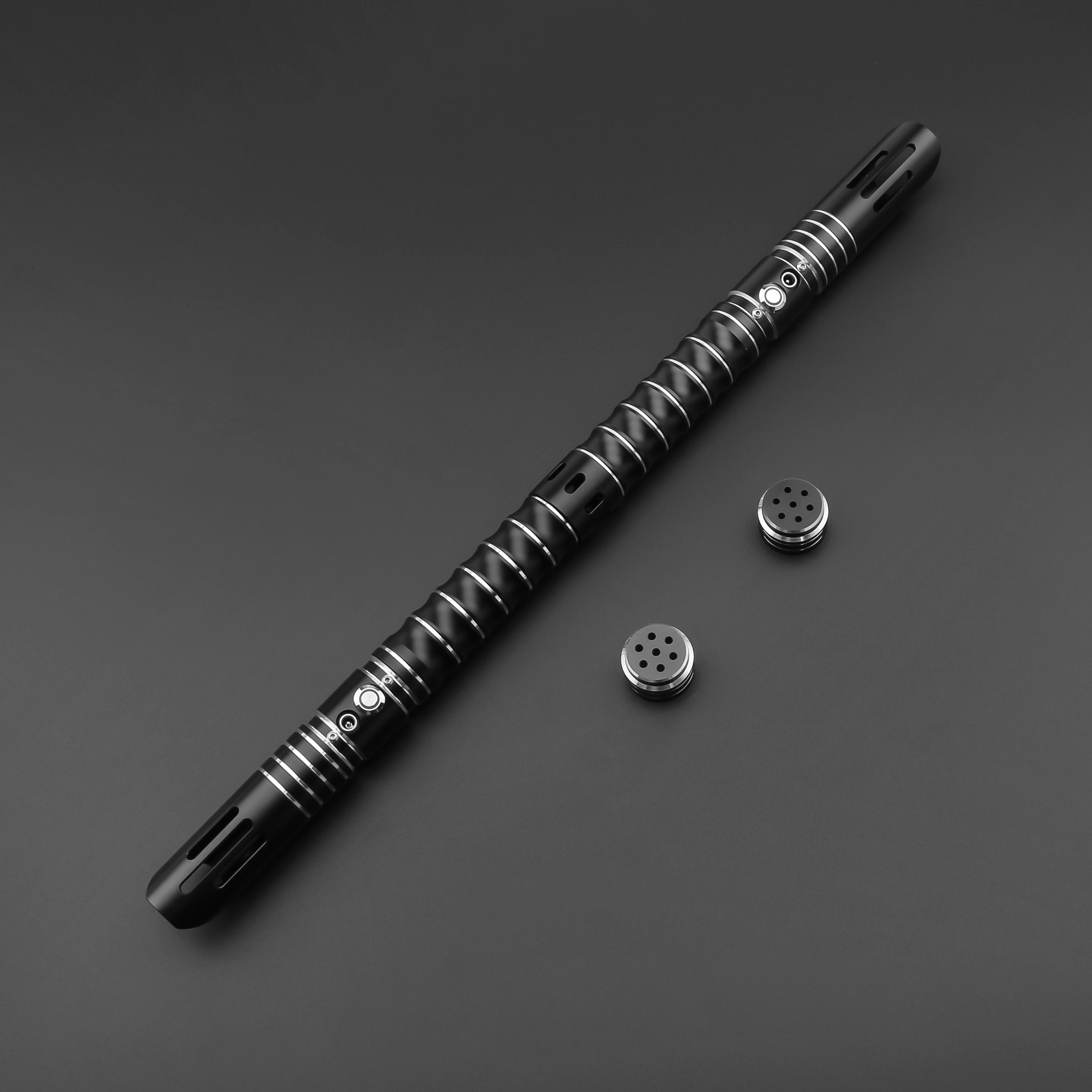 TXQSABER Smooth Swing Heavy Dueling Lightsaber 12 Colors Changing Soundfonts 1 inch Metal Handle Blaster Pixel Sword Toys