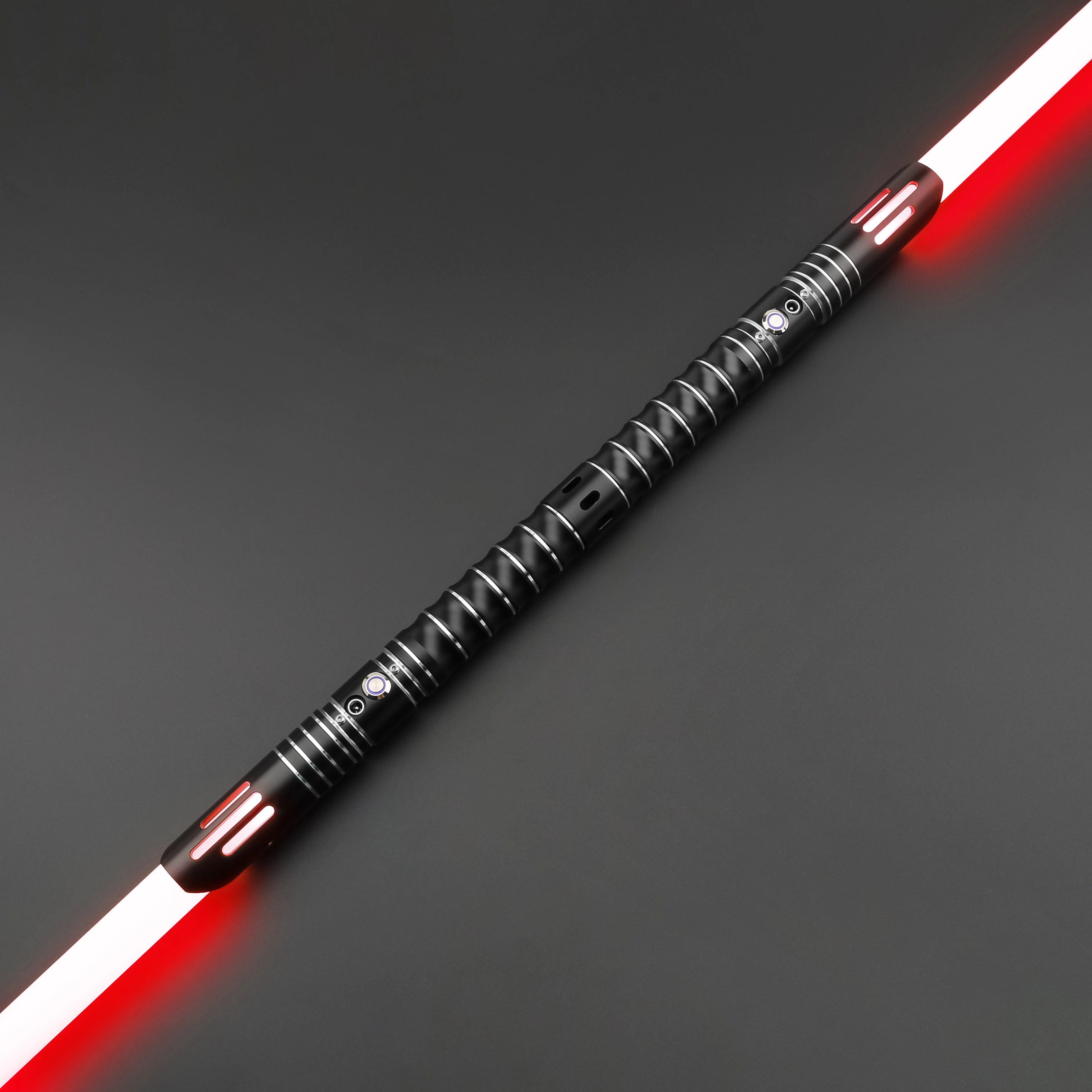 TXQSABER Smooth Swing Heavy Dueling Lightsaber 12 Colors Changing Soundfonts 1 inch Metal Handle Blaster Pixel Sword Toys