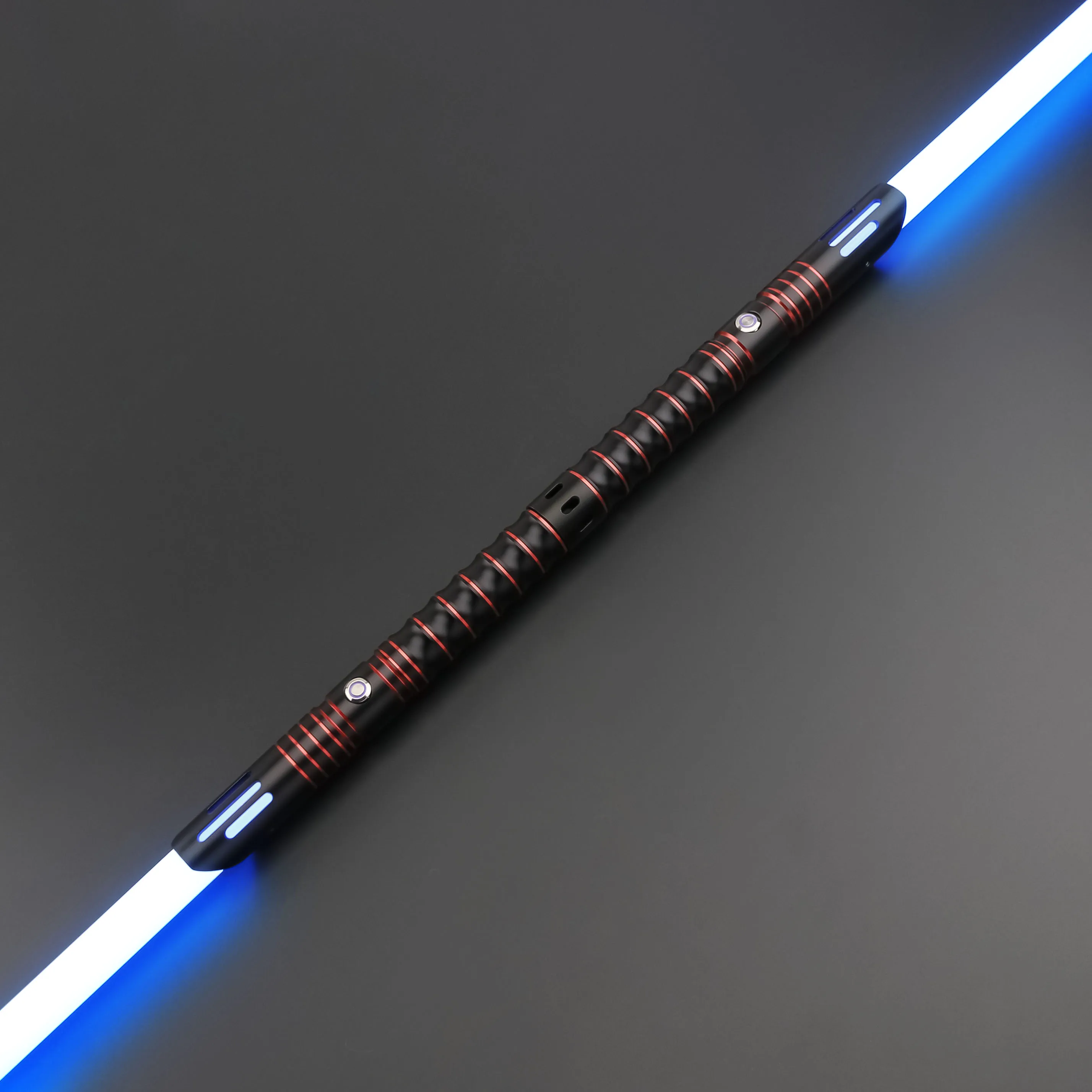TXQSABER Smooth Swing Heavy Dueling Lightsaber 12 Colors Changing Soundfonts 1 inch Metal Handle Blaster Pixel Sword Toys