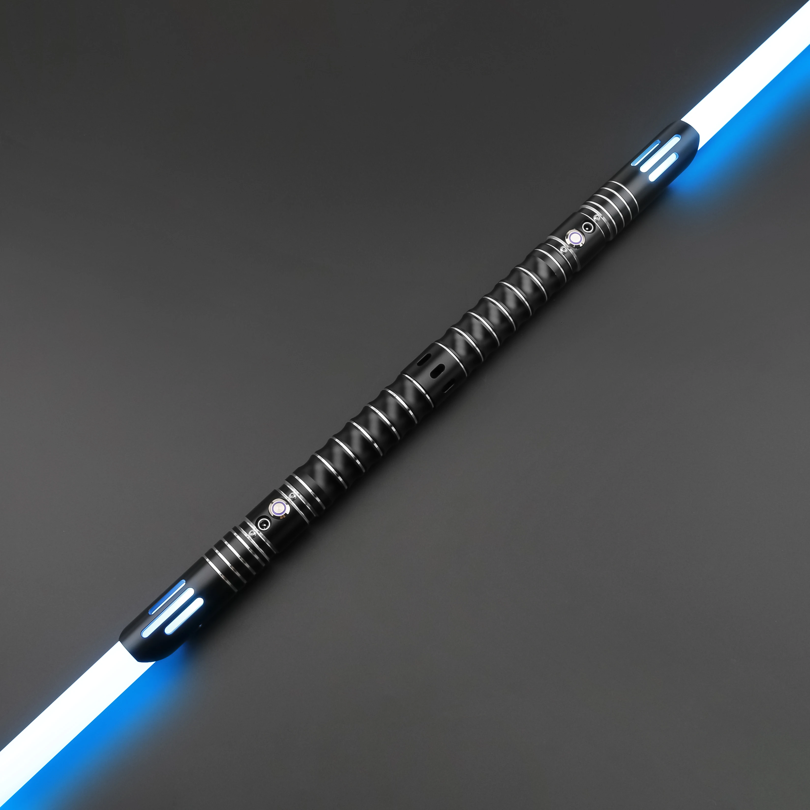 TXQSABER Smooth Swing Heavy Dueling Lightsaber 12 Colors Changing Soundfonts 1 inch Metal Handle Blaster Pixel Sword Toys