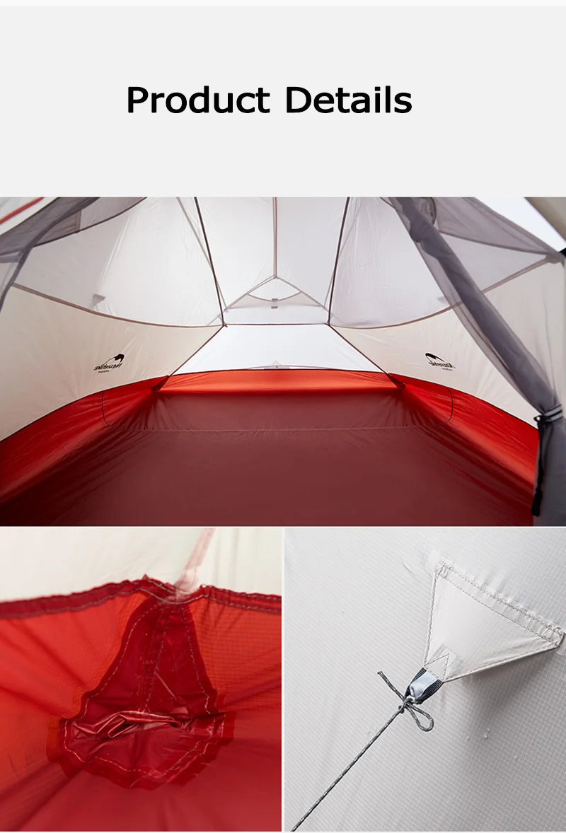 Naturehike Cloud Up 2 Person Tent Outdoor Camping Tent Ultralight 2 Person 20D Tent Free Standing Hiking Travel Backpacking Tent
