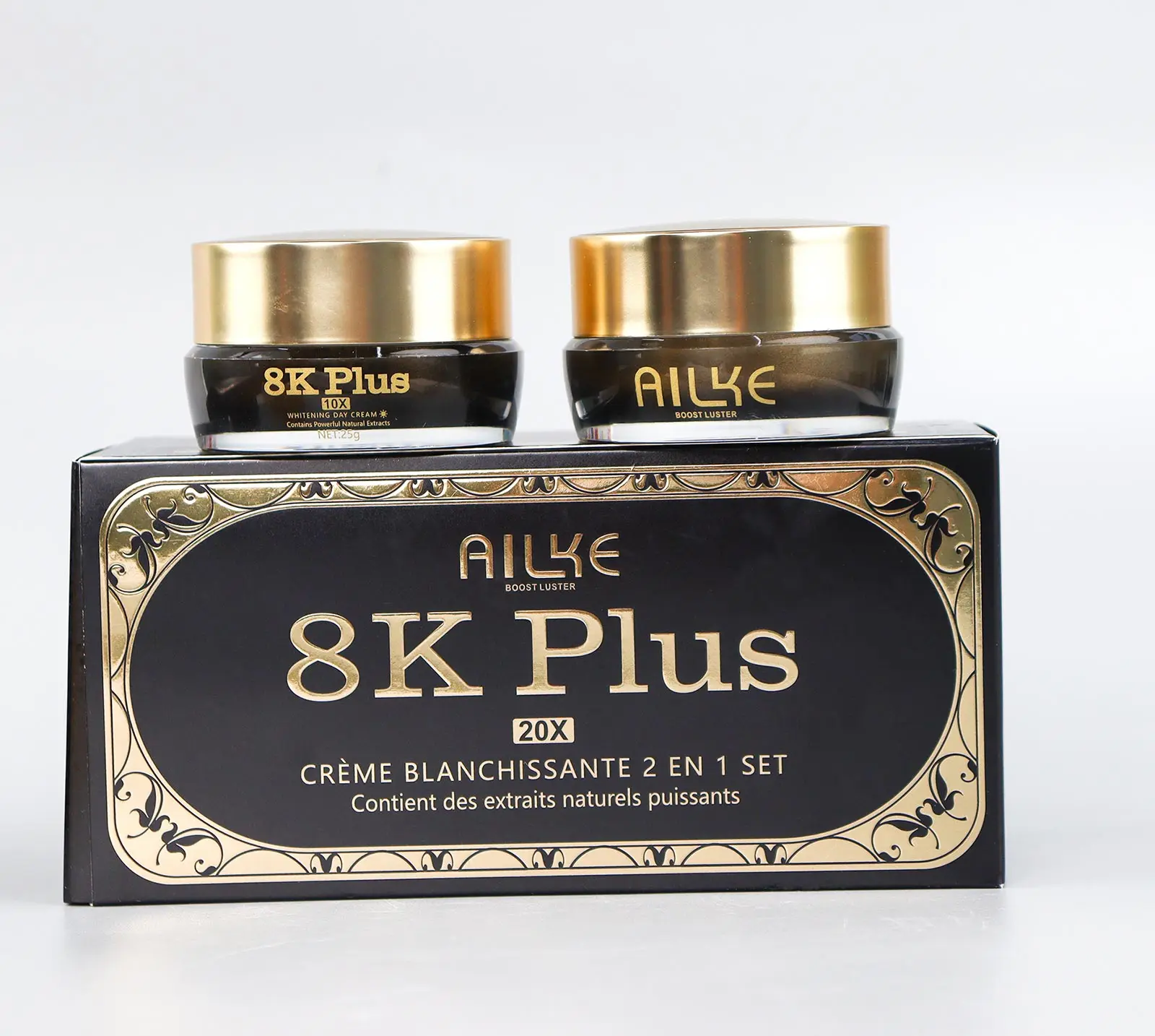 AILKE Whitening Face Cream, Reduce Dark Spots, Sun Spots, Melanin, With Collagen, Glutathione, Even Skin Tone For All Skin Types