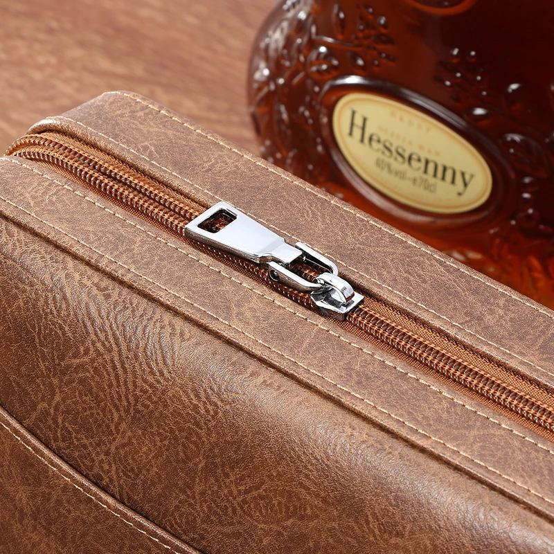 GALINER Cigar Humidor Box Travel Leather Cigar Case Cedar Wood Lined W/wo Lighter Cigar Cutter Humidity Control Pack For Humidor