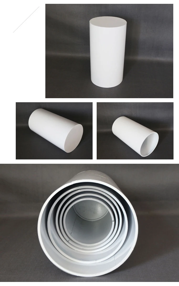 Hot 3/5pcs Round Cylinder Pedestal Display White Gold Art Decor Cake Rack Plinths Pillars for DIY Wedding Decorations Holiday