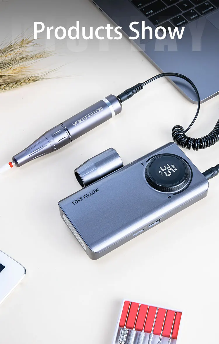 40000RPM Rechargeable Electric Nail Drill Machine Brushless Motor With Memory Function For Nail Art Equipment Manicure Pedicure