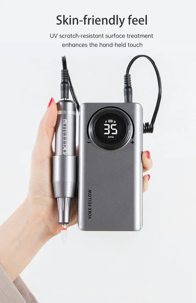 40000RPM Rechargeable Electric Nail Drill Machine Brushless Motor With Memory Function For Nail Art Equipment Manicure Pedicure