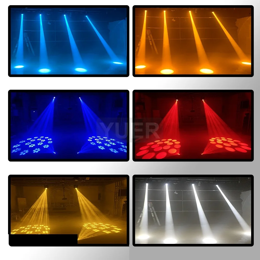 6Pcs/lot Mini 150W LED Moving Head Light Beam Spot 18 Rotating Prisms Dj Dmx Stage Light Effect Light Disco Dj Bar Wedding Club