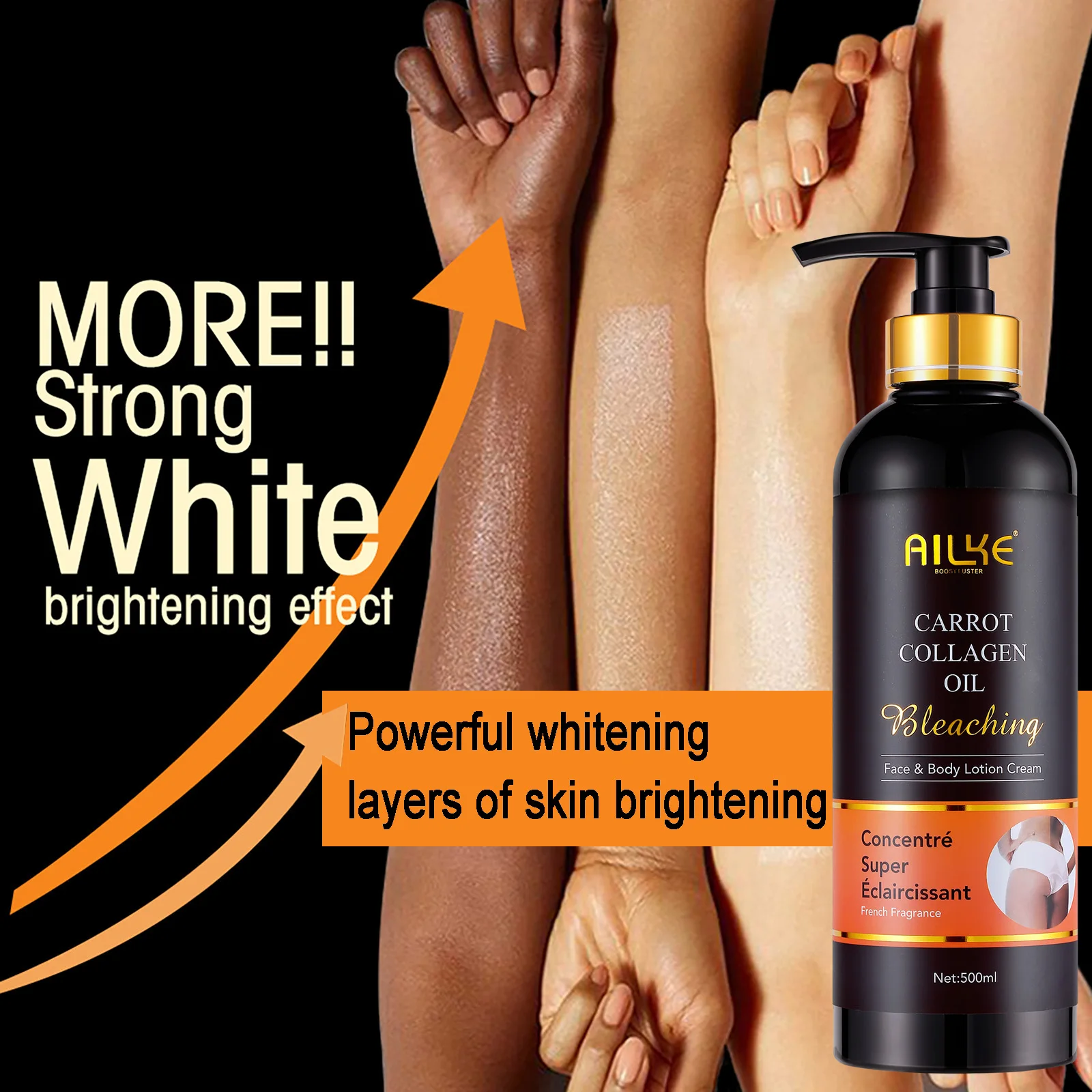 AILKE Whitening Skin Care Set, With Nicotinamide, Glutathione, Moisturizing, Even Skin Tone, Remove Dark Spot, Freckle, Melanin