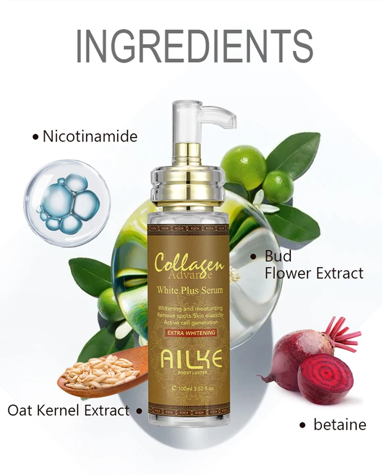 AILKE Whitening Skin Care Set, With Nicotinamide, Glutathione, Moisturizing, Even Skin Tone, Remove Dark Spot, Freckle, Melanin