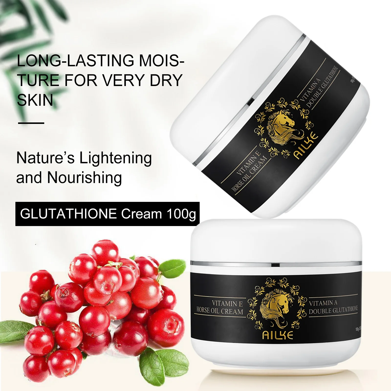 AILKE Whitening Skin Care Set, With Nicotinamide, Glutathione, Moisturizing, Even Skin Tone, Remove Dark Spot, Freckle, Melanin