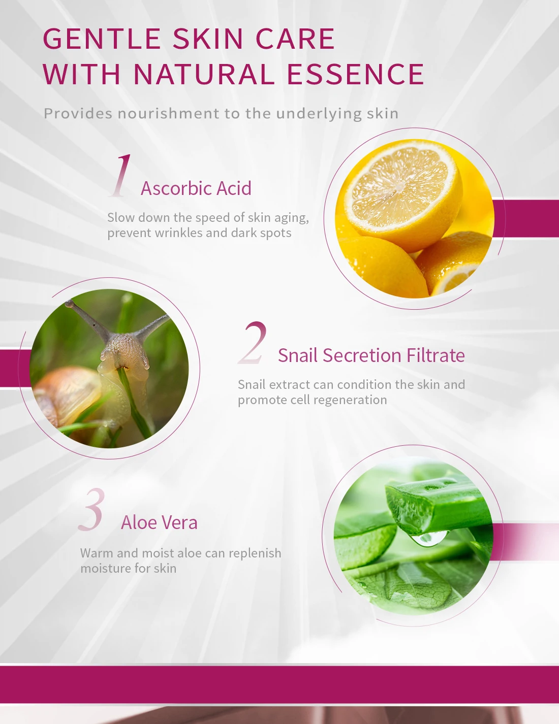 Vitamin C Snail Essence Anti-aging Anti-wrinkle Shrink Pores Whitening Moisturizing Essence Oil Control Face Essence Skin Care