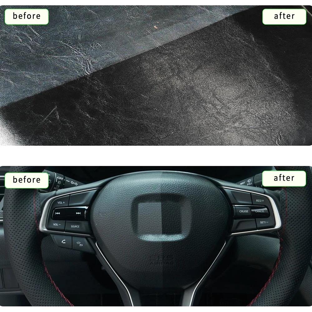 300ML Car Plastic Leather Restorer Liquid HGKJ S3 Car Interior Seat Leather Care Repair Renovator Conditioner Automotive Product