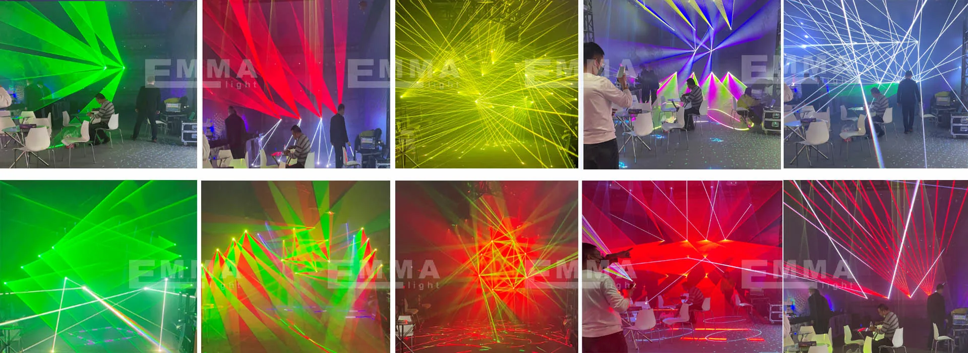 5W RGB 30kpps 40Kpps 50kpps Galvo Laser Party Light For Professional Stage Lighting Effect Show