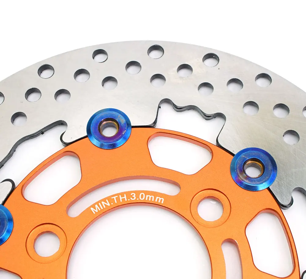 RPM Disc Brake Motorcycle 220mm Floating Disk Rotor Brake Caliper Universal 3 Hole Front Rear Wheel For Yamaha Scooters Niu