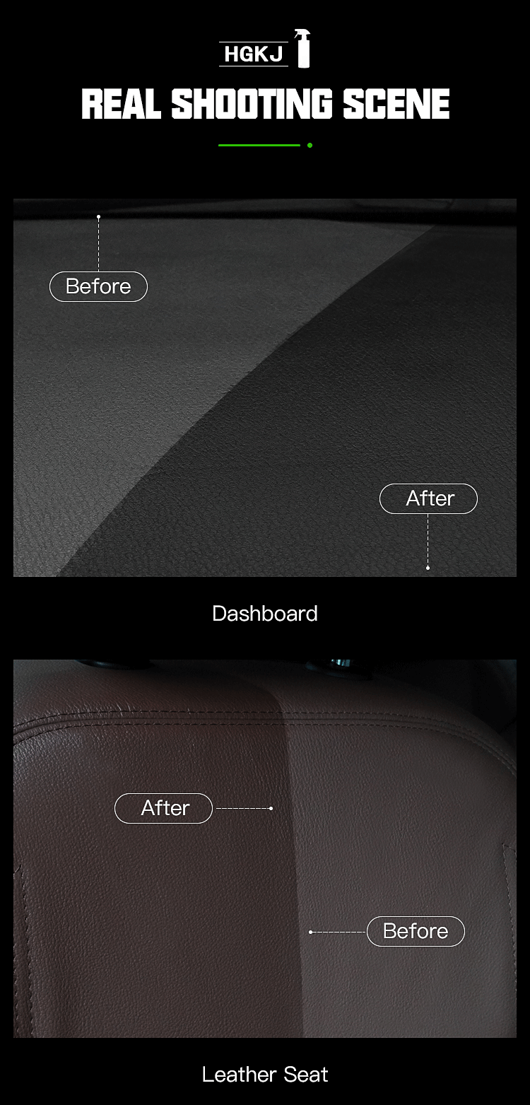 300ML Car Plastic Leather Restorer Renew Parts Polish Protect Coating Long Lasting Back To Black Gloss Interior Accessory S3