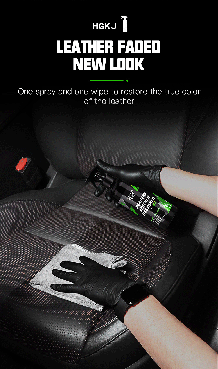 300ML Car Plastic Leather Restorer Renew Parts Polish Protect Coating Long Lasting Back To Black Gloss Interior Accessory S3
