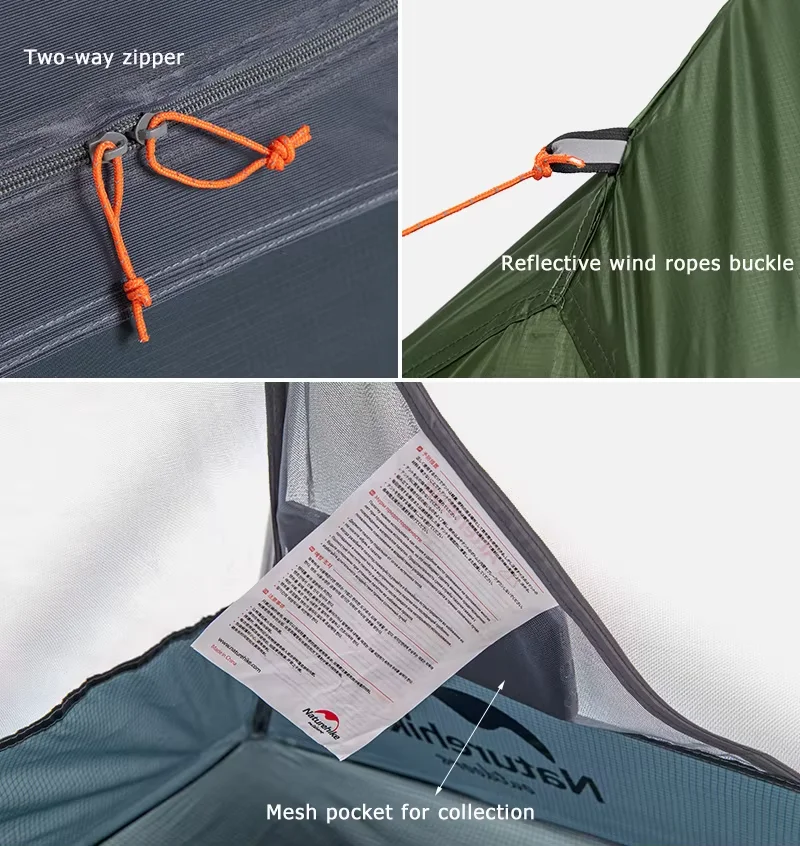 Naturehike Cycling Tent 1 Person Ultralight Outdoor 3 Season Waterproof 20D Nylon Tent Camping Hiking Backpacking Portable Tent