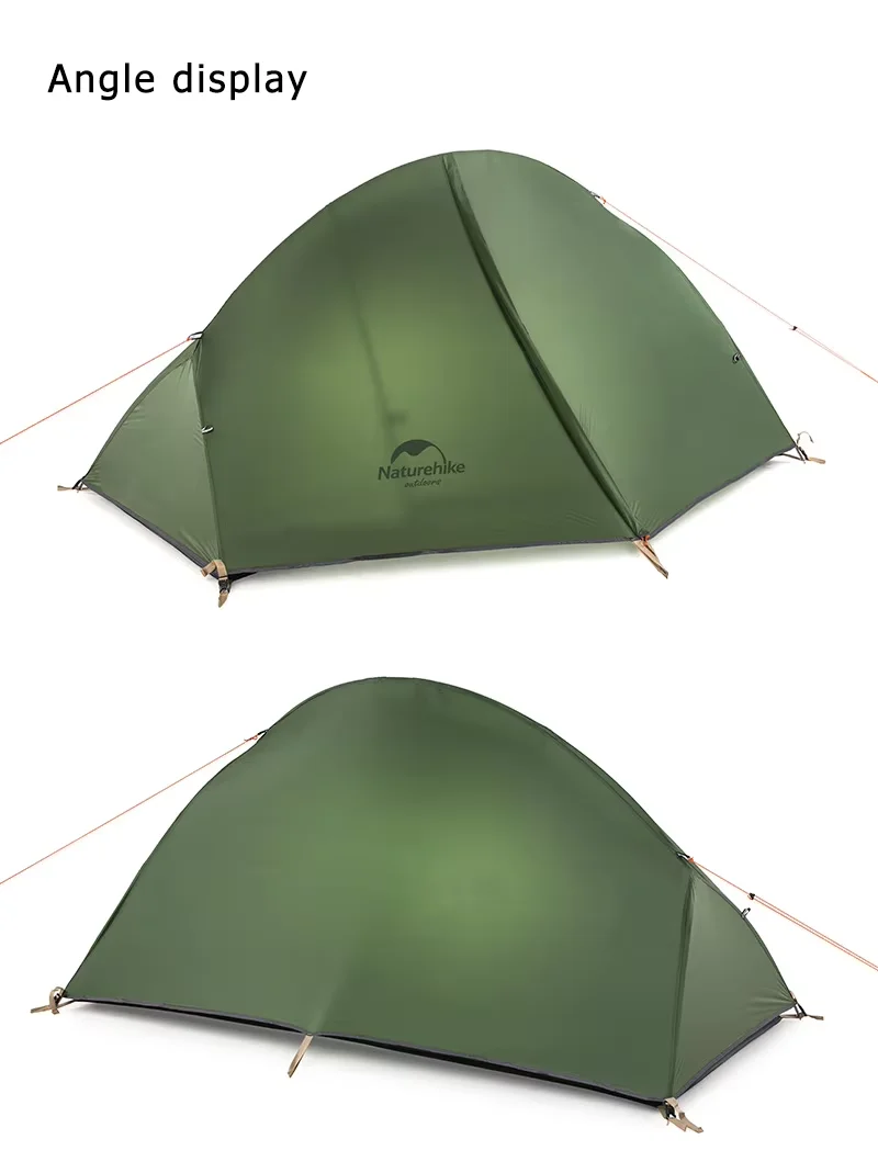 Naturehike Cycling Tent 1 Person Ultralight Outdoor 3 Season Waterproof 20D Nylon Tent Camping Hiking Backpacking Portable Tent