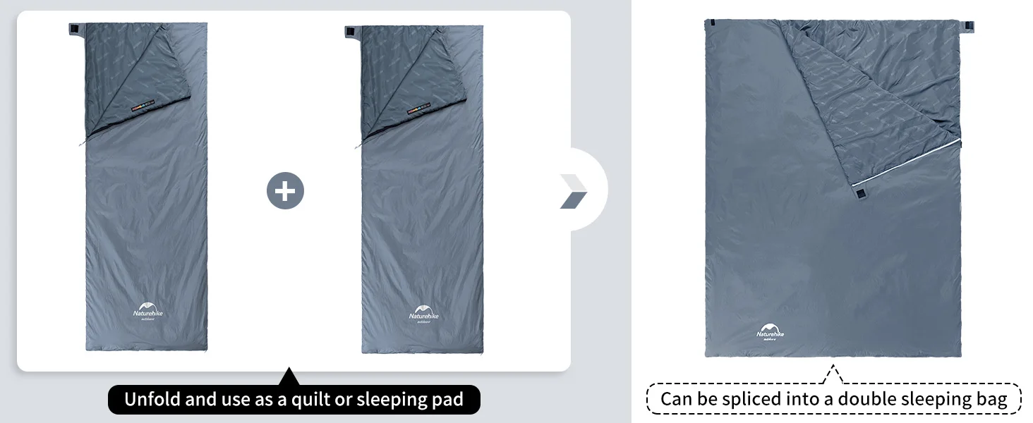 Naturehike Sleeping Bag Lightweight Mini LW180 Waterproof Cotton Sleeping Bag Nature hike Tourist Camping Sleeping Bag