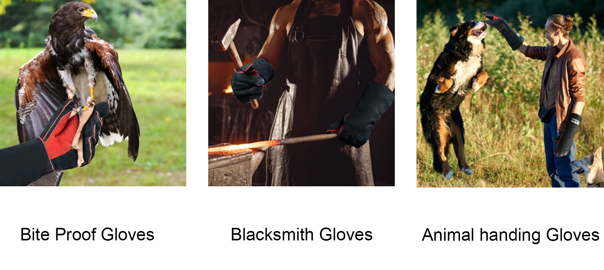 ARCCAPTAIN 16inch Welding Gloves Multifunctional Works Gloves Heat Resistant Mig/Stick/Tig Welder Welding Supplies Gloves