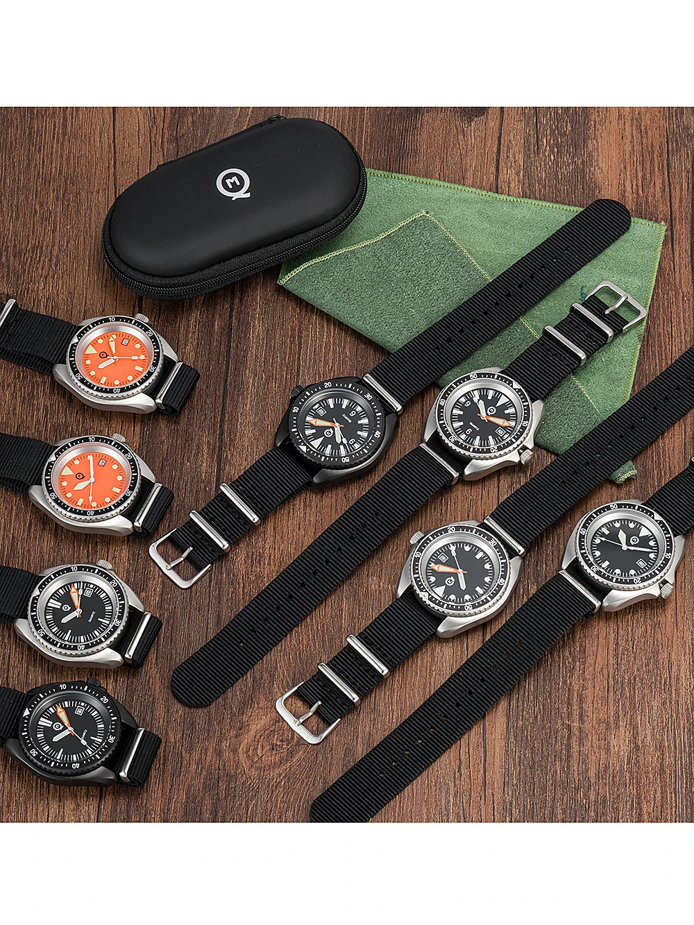 QIMEI Classic Design US Special Forces UDT Military Army Sport Men's Outdoor Diver Watch SM8016B Matte Finish