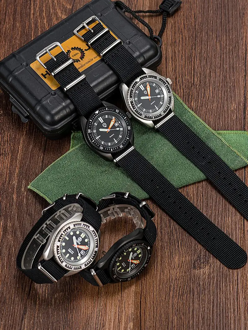 QIMEI Classic Design US Special Forces UDT Military Army Sport Men's Outdoor Diver Watch SM8016B Matte Finish